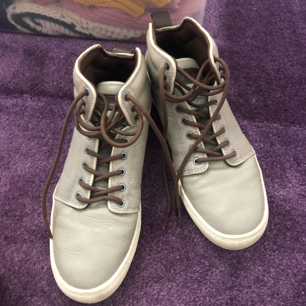 Vans Leather High Tops-mens